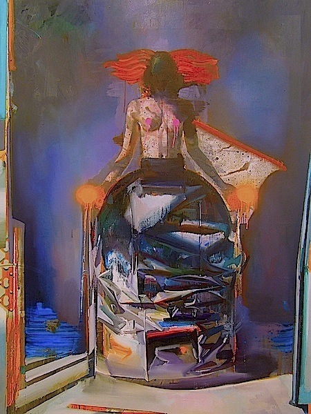 Rayk Goetze: Schöne Bescherung, 2016, oil and acrylic on canvas, 200 x 150 cm

